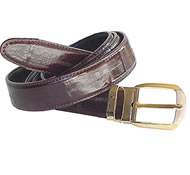 Eel leather belt